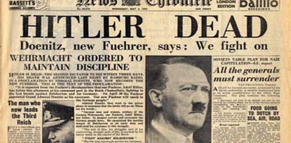 El cadáver de Adolf Hitler