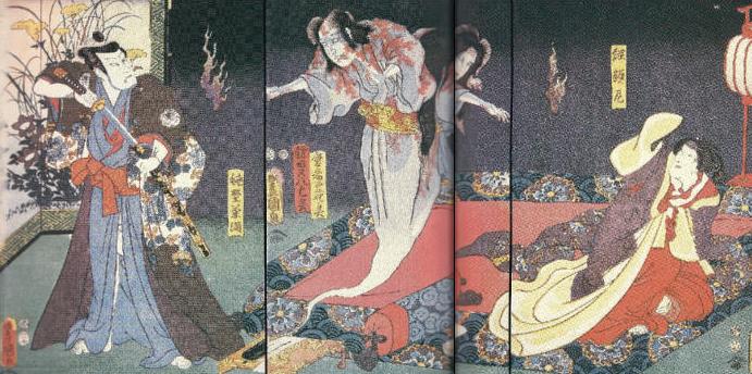 Espíritus malévolos del kabuki japonés