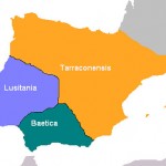 Hispania según la división provincial romana del 27 a. d. C.