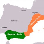 Hispania según la primera división provincial romana.