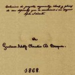 Portada del autógrafo ‘Libro de los gorriones’ (Madrid, 1868).