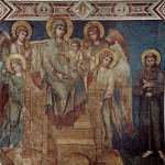 Obra de Cimabue, hacia 1280, pintura al fresco ejecutada en la basílica inferior de Asís.