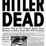 Portada del diario militar norteamericano The Stars and Stripes, con la noticia de la muerte de Hitler, el 3 de mayo de 1945.