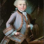 Mozart con siete años de edad.