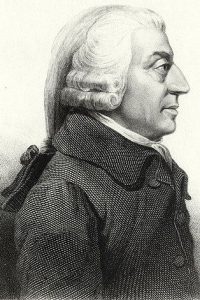 Adam Smith (1723-1790), economista y filósofo escocés, padre de las teorías de libre mercado o librecambismo.