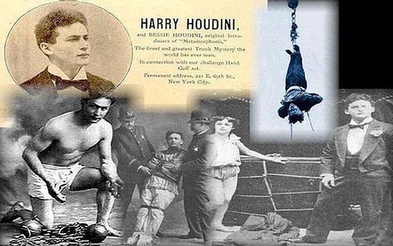 La magia de Harry Houdini.