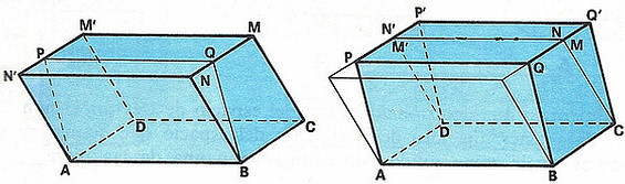 Paralelepípedo con las cuatro caras laterales paralelogramos.