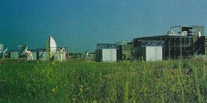 Centro de control de satélites Hispasat de Arganda del Rey, Madrid (España) en 1992.